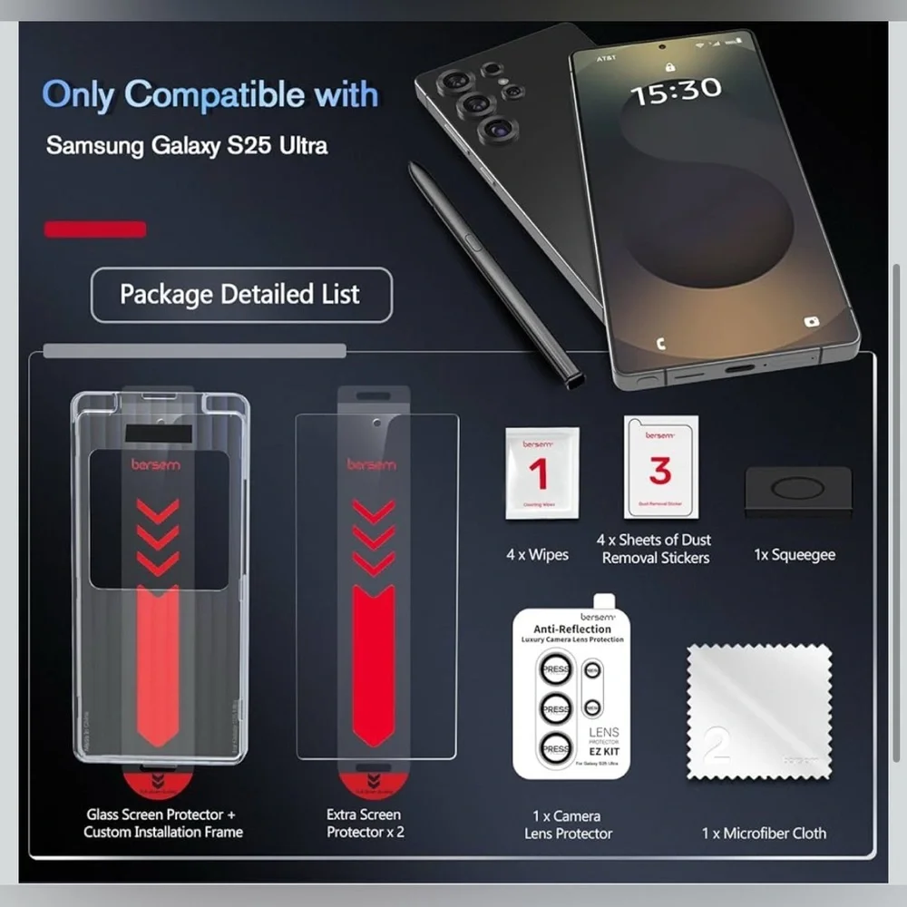 3 pack screen protector for Samsung Galaxy S25 Ultra